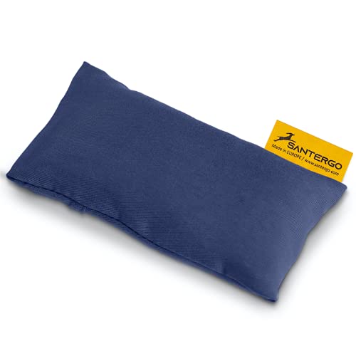 SANTERGO Mouse Pad (2.0-Premium) Wrist Rest Ecological Ergonomic with Organic Millet Chaff, to Relieve The Wrists, Cushion Support, Easy Typing, Office, Computer, Pillow Made of TENCEL® Fabric