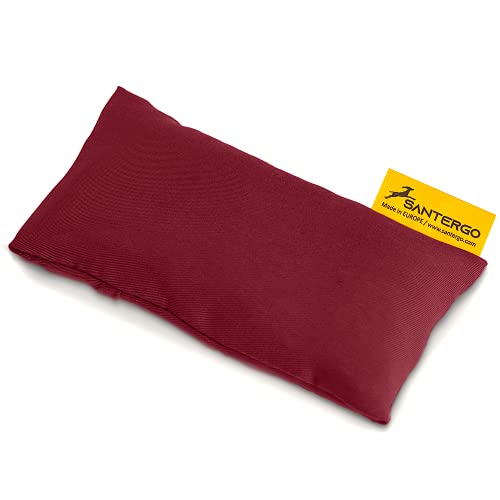 SANTERGO Mouse Pad (2.0-Premium) Wrist Rest Ecological Ergonomic with Organic Millet Chaff, to Relieve The Wrists, Cushion Support, Easy Typing, Office, Computer, Pillow Made of TENCEL® Fabric
